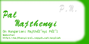 pal majthenyi business card